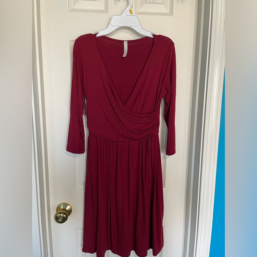 Gilli Red Wrap-dress